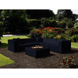 CoSi Amsterdam Weatherproof Corner Sofa Set Blue